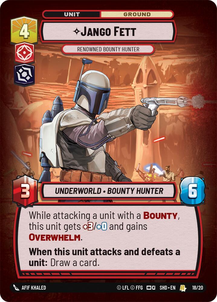 Jango Fett - Renowned Bounty Hunter - Shadows of the Galaxy: Weekly Play Promo