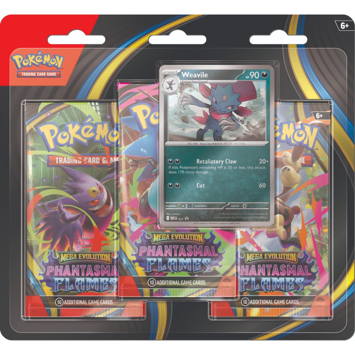 Pokémon: Mega Evolution—Phantasmal Flames - 3-Pack Blister