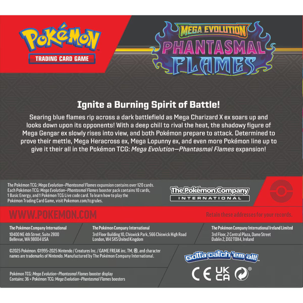 Pokémon: Mega Evolution—Phantasmal Flames - Booster Box
