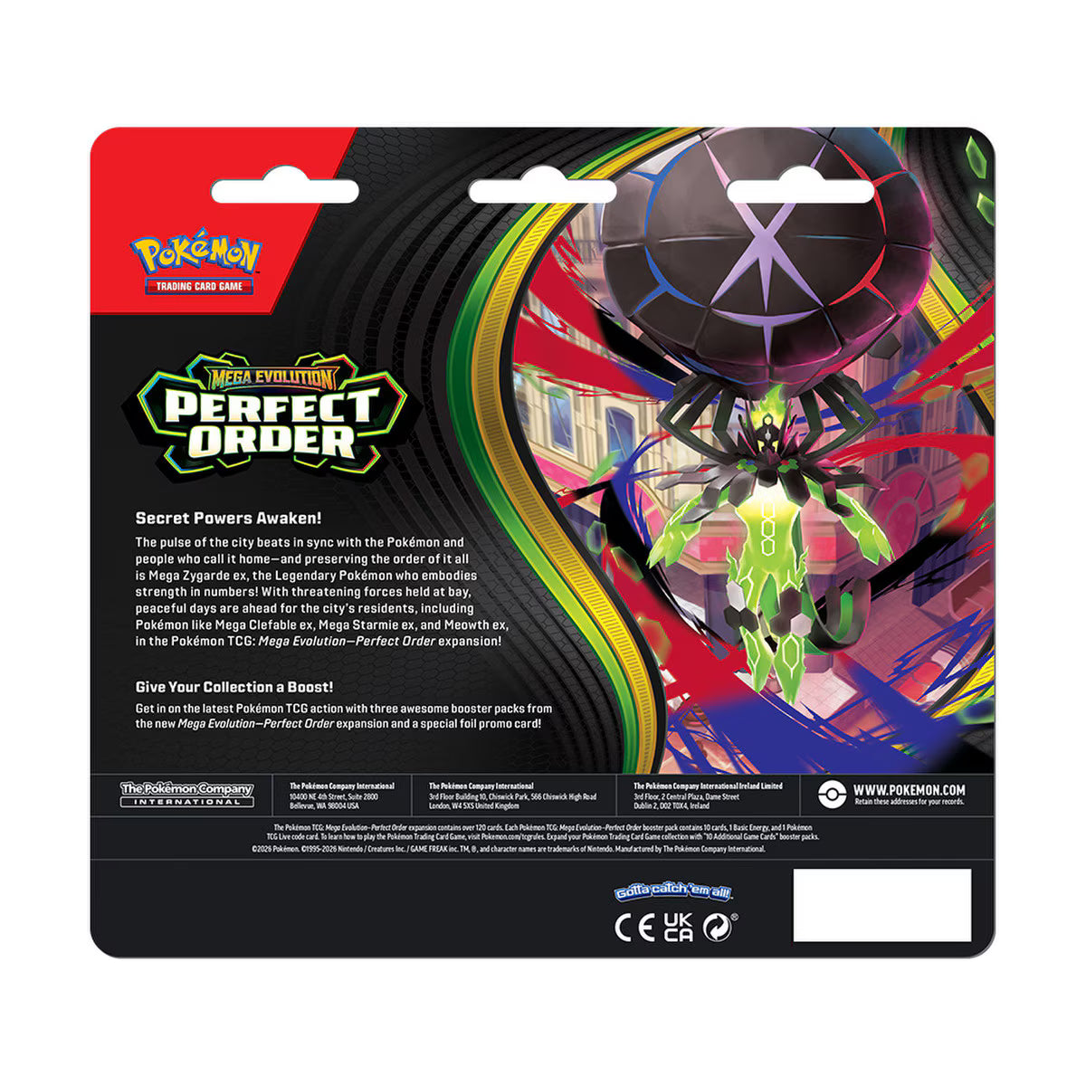 Pokémon: Mega Evolution—Perfect Order: 3-pack Blister