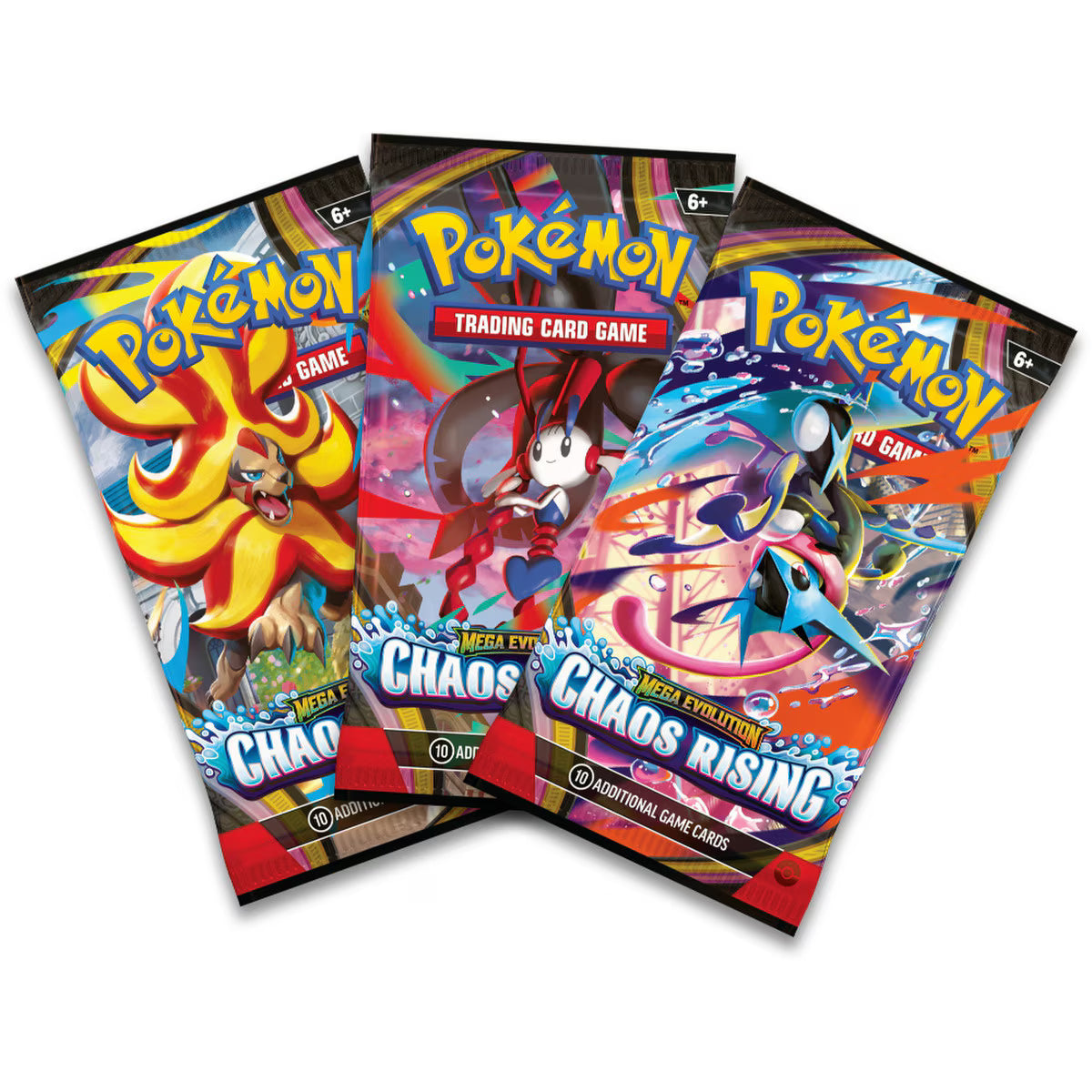 Pokémon: Mega Evolution—Chaos Rising: 3-pack Blister