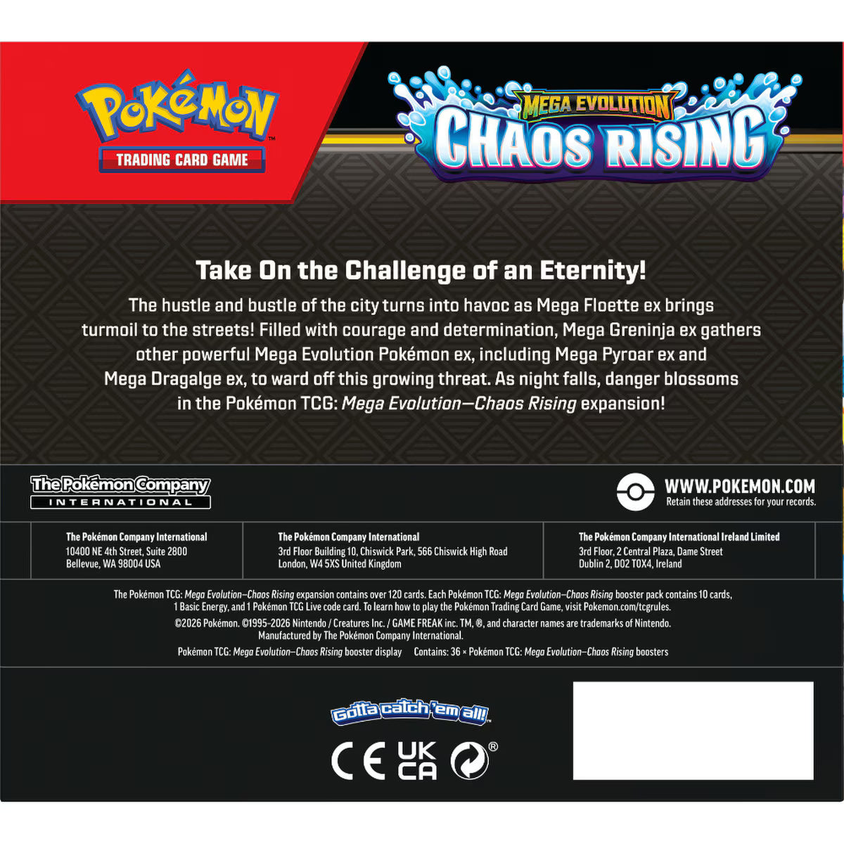 Pokémon: Mega Evolution—Chaos Rising: Booster Box