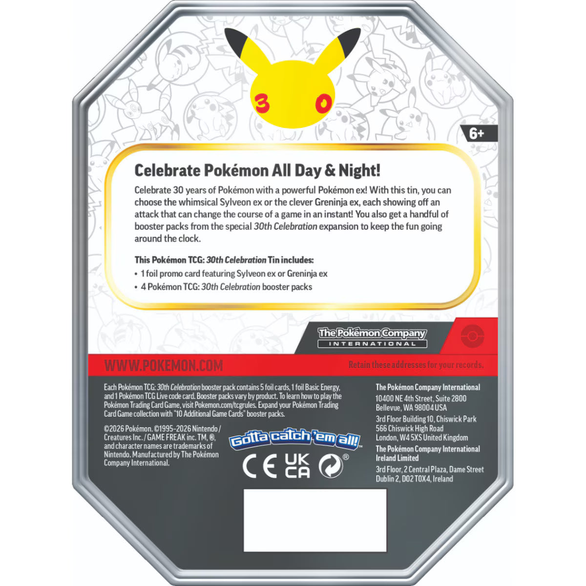 Pokémon TCG 30th Celebration - ex Tin Greninja