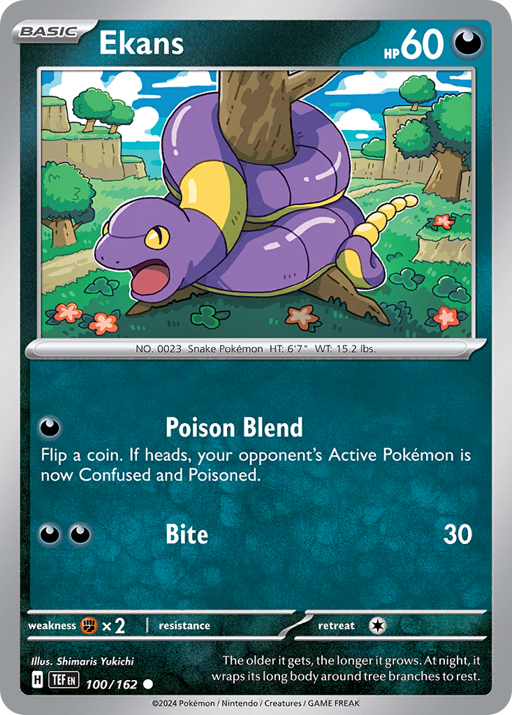 Ekans - 100/162 - Temporal Forces (Reverse Holo)