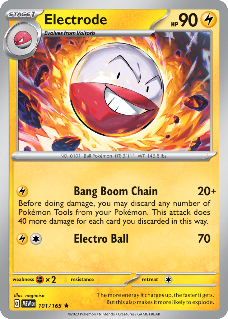 Electrode - 101/165 -SV: Scarlet & Violet 151 (MEW) (Holo)