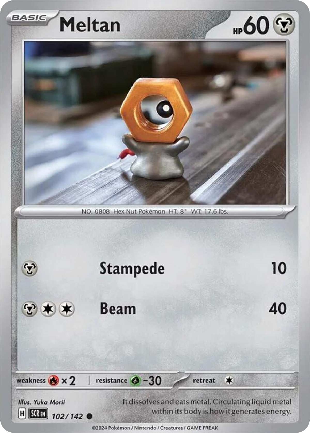 Meltan - 102/142 - Stellar Crown (Reverse Holo)