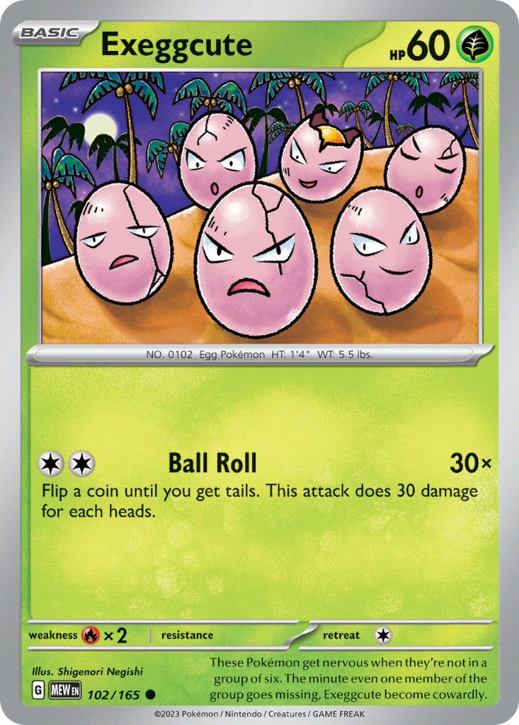 Exeggcute - 102/165 -SV: Scarlet & Violet 151 (MEW)