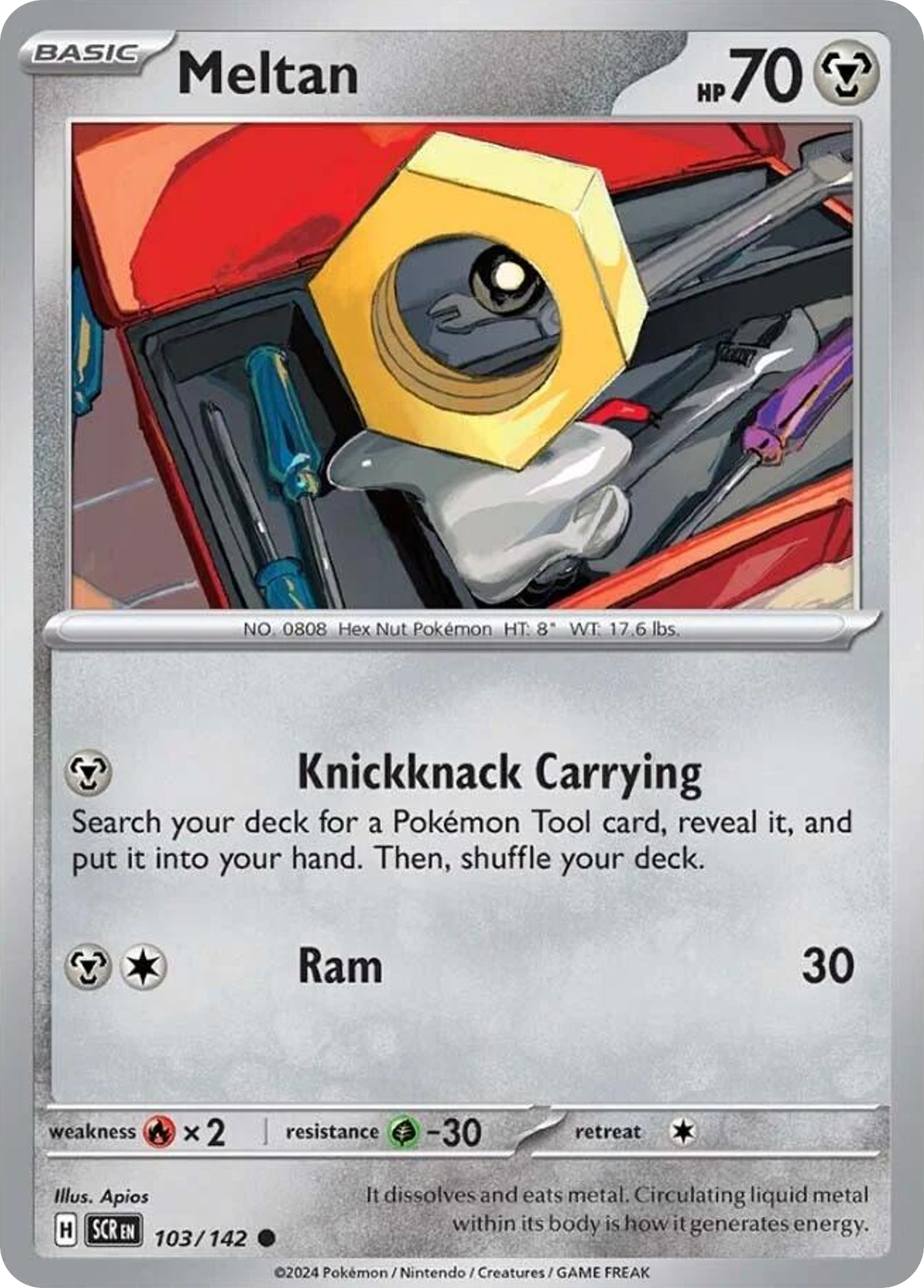Meltan - 103/142 - Stellar Crown (Reverse Holo)