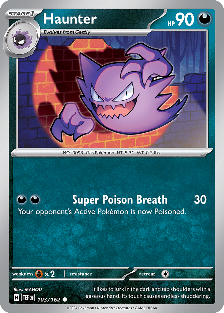 Haunter - 103/162 - Temporal Forces (Reverse Holo)