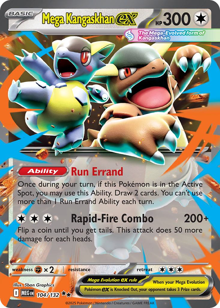Mega Kangaskhan ex - 104/132 - Mega Evolution (MEG)
