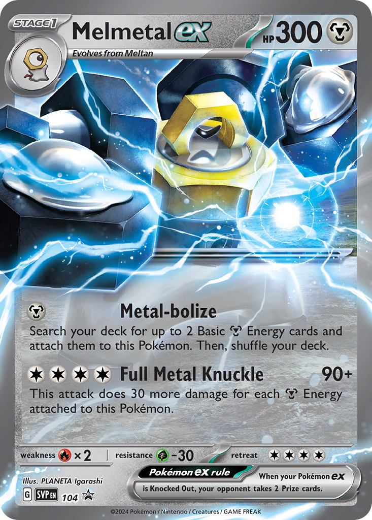 Melmetal ex - 104/215 - SV: Scarlet & Violet Black Star Promos (PR-SV)