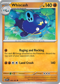 Whiscash - 109/197 - Obsidian Flames (Reverse Holo)
