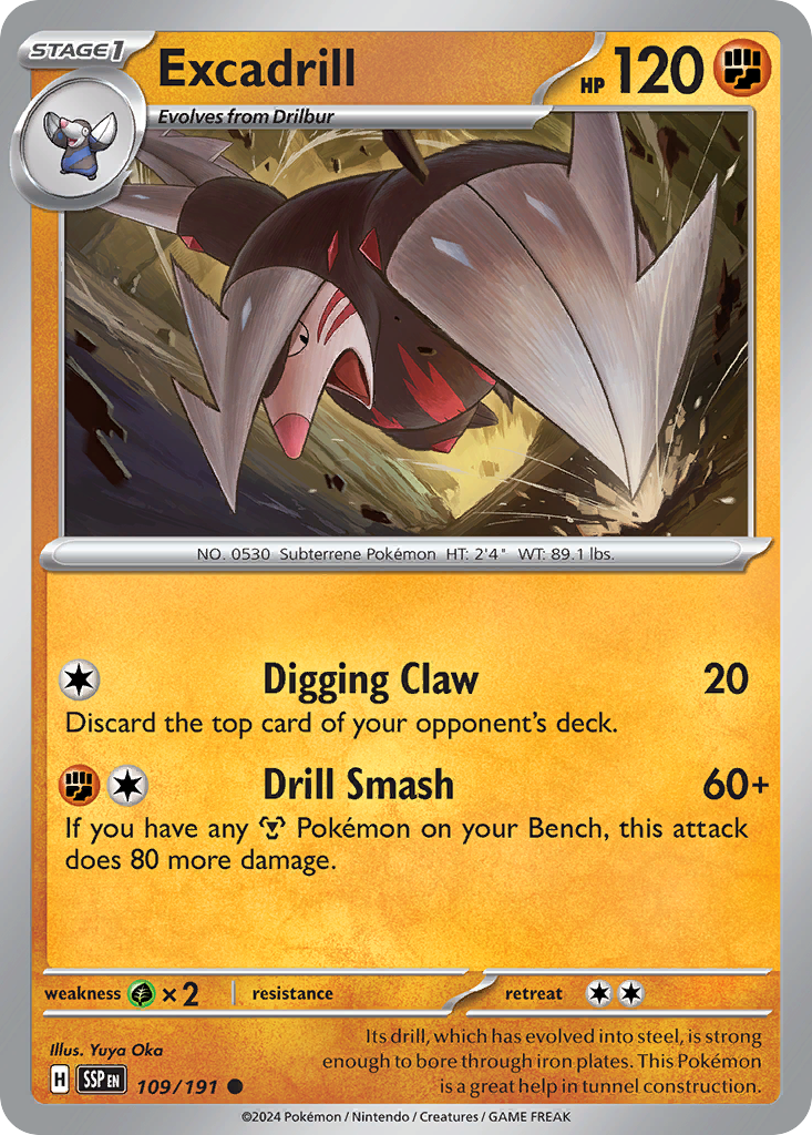 Excadrill- 109/191 - Surging Sparks