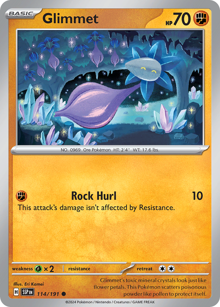 Glimmet- 114/191 - Surging Sparks (Reverse Holo)
