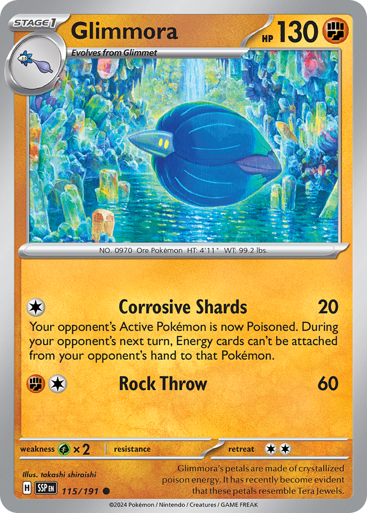Glimmora- 115/191 - Surging Sparks (Reverse Holo)