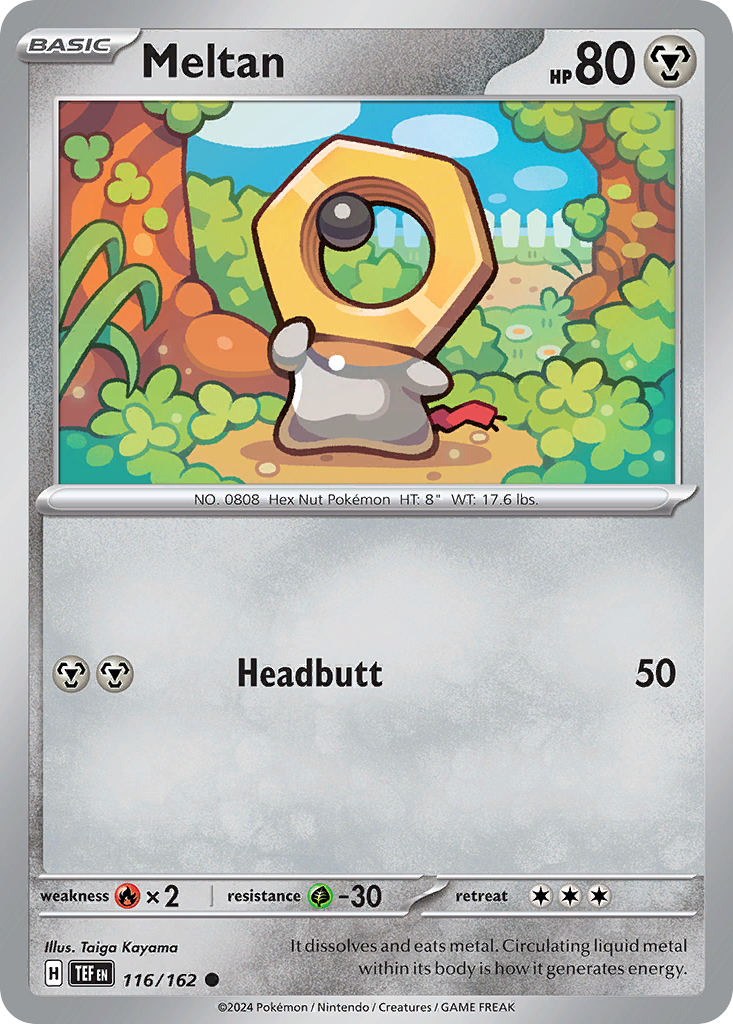 Meltan - 116/162 - Temporal Forces (Reverse Holo)