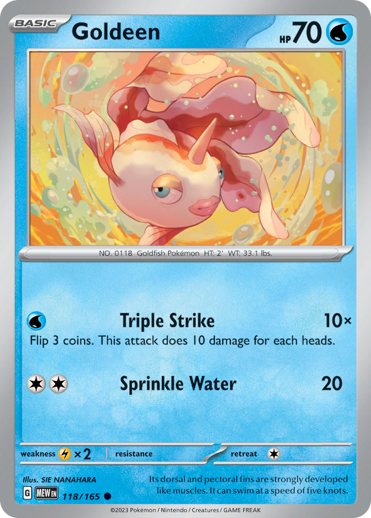 Goldeen - 118/165 -SV: Scarlet & Violet 151 (MEW)