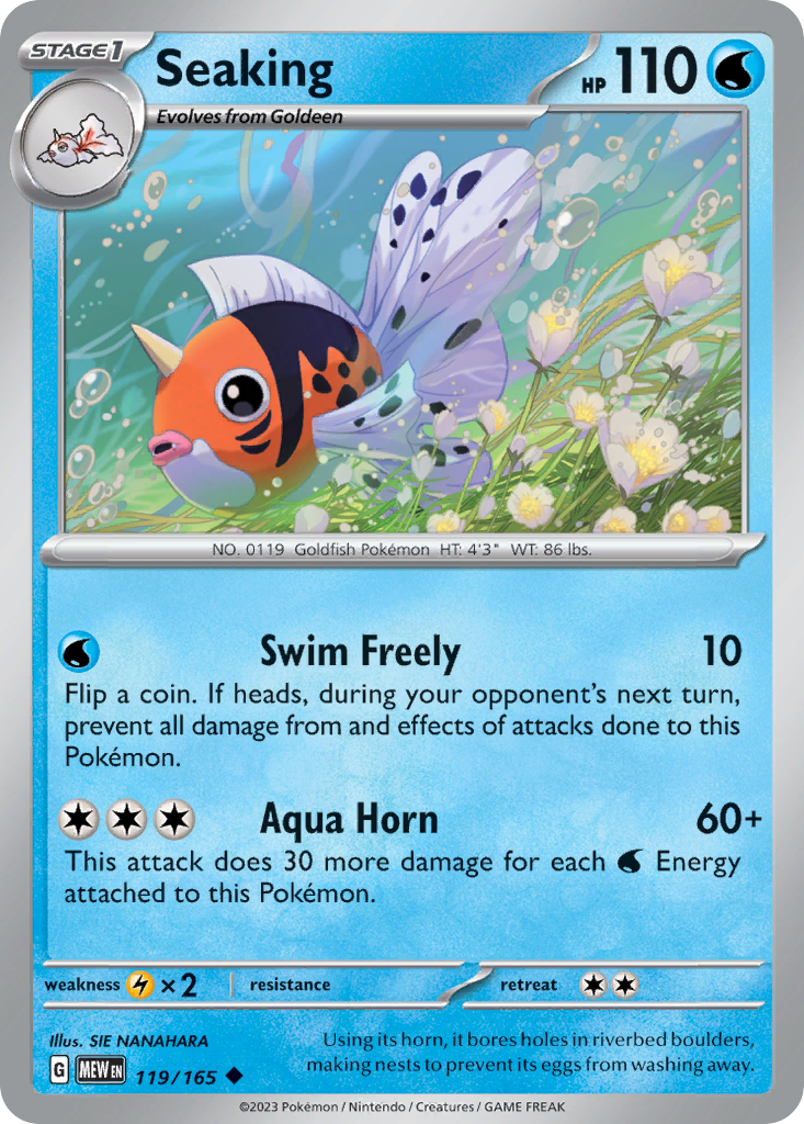Seaking - 119/165 -SV: Scarlet & Violet 151 (MEW)
