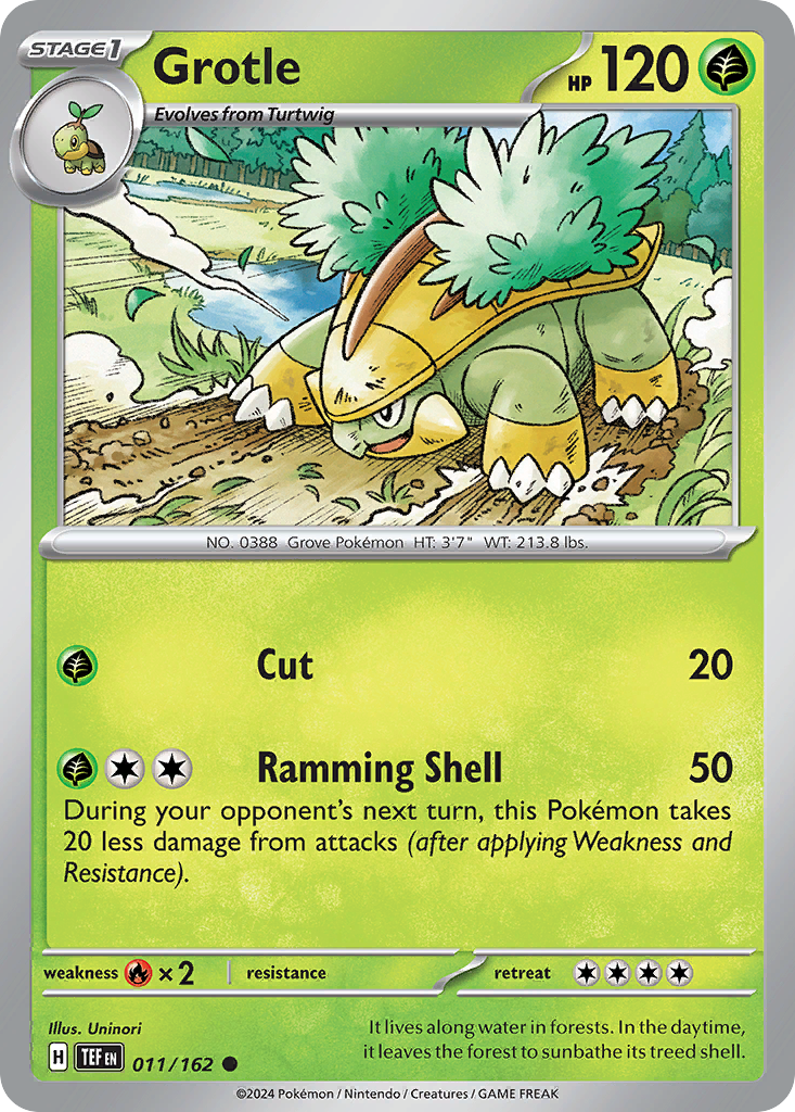 Grotle - 011/162 - Temporal Forces (Reverse Holo)