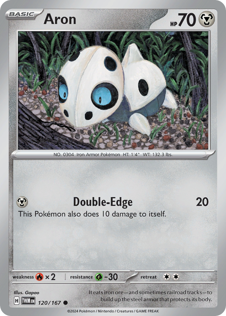 Aron - 120/167 - Twilight Masquerade (Reverse Holo)