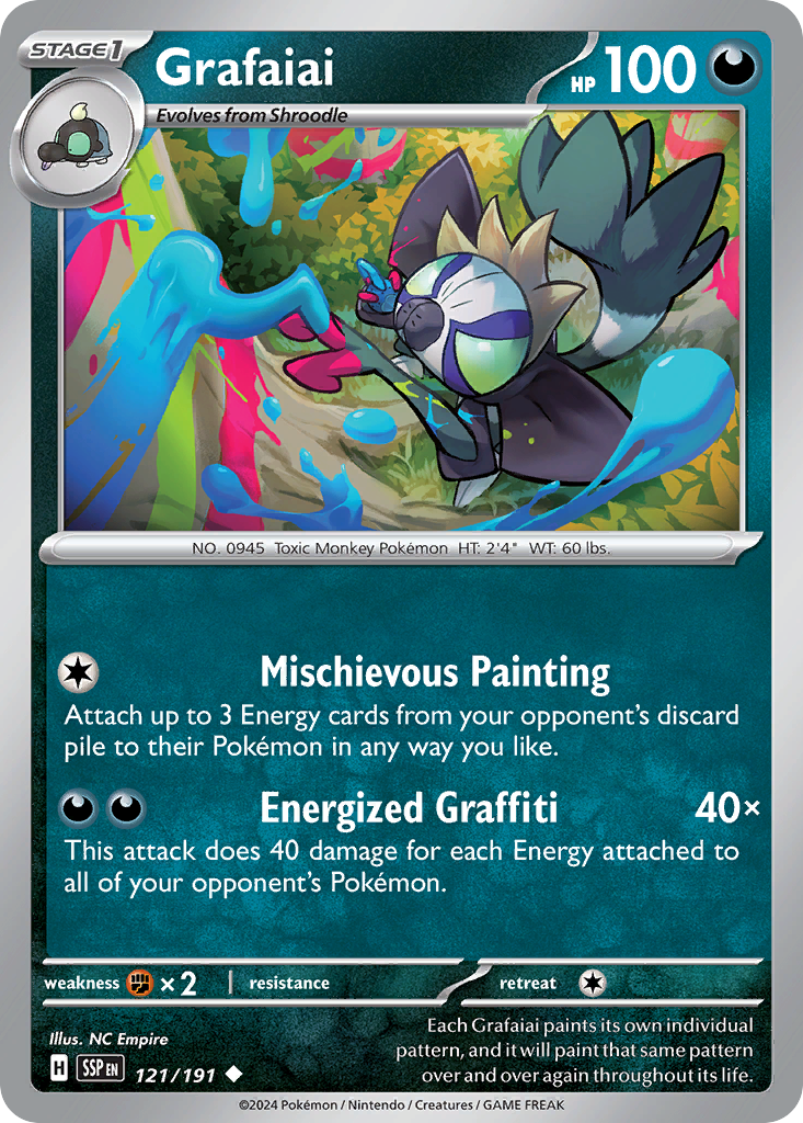 Grafaiai- 121/191 - Surging Sparks (Reverse Holo)