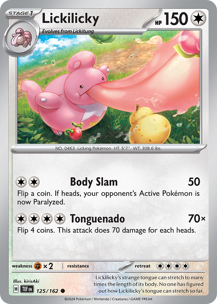 Lickilicky - 125/162 - Temporal Forces (Reverse Holo)