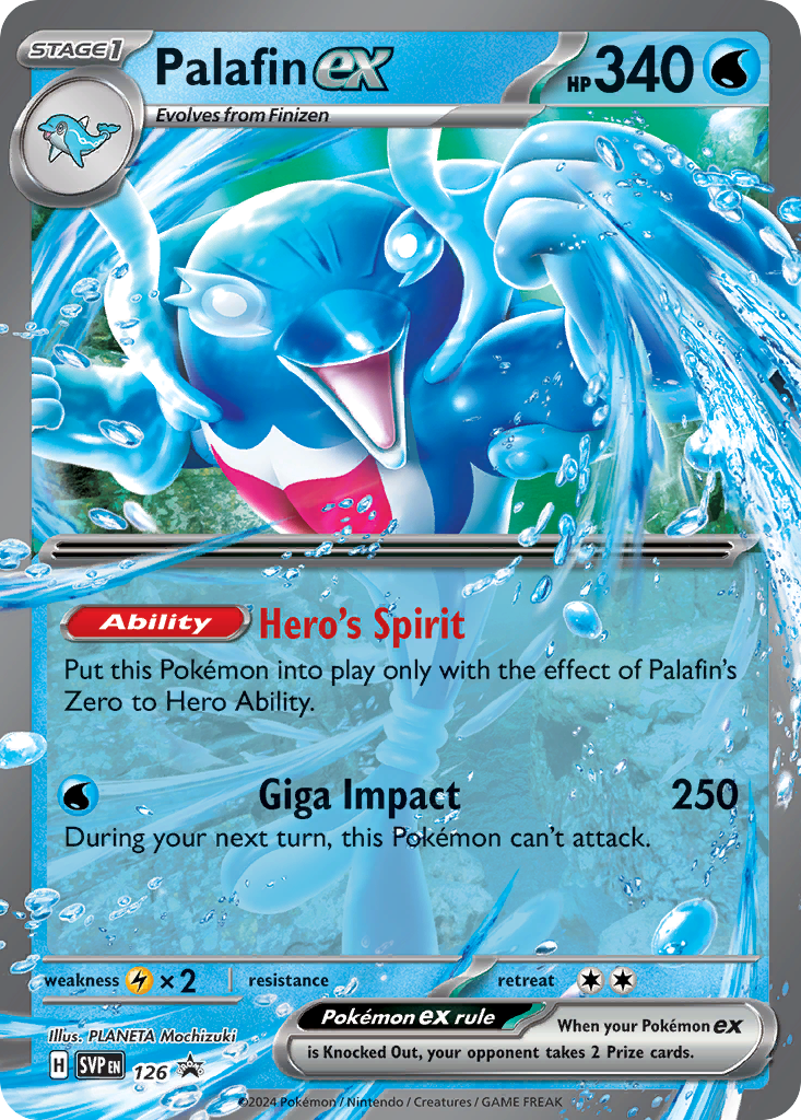 Palafin ex - 126/215 - SV: Scarlet & Violet Black Star Promos (PR-SV)