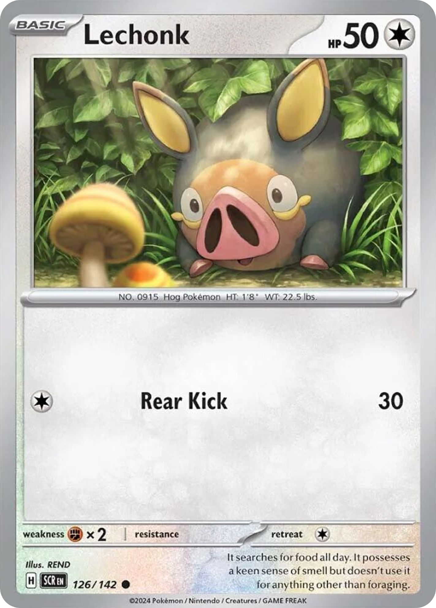 Lechonk- 126/142 - Stellar Crown (Reverse Holo)