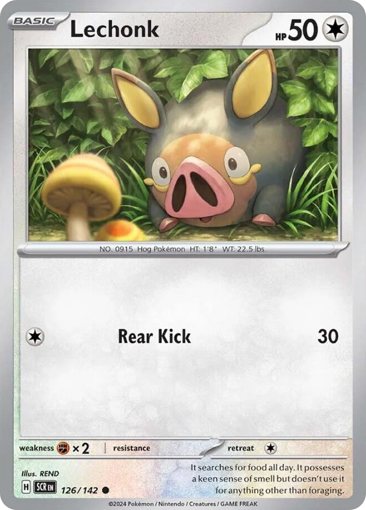 Lechonk- 126/142 - Stellar Crown (Reverse Holo)