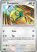 Dunsparce - 128/162 - Temporal Forces (Reverse Holo)
