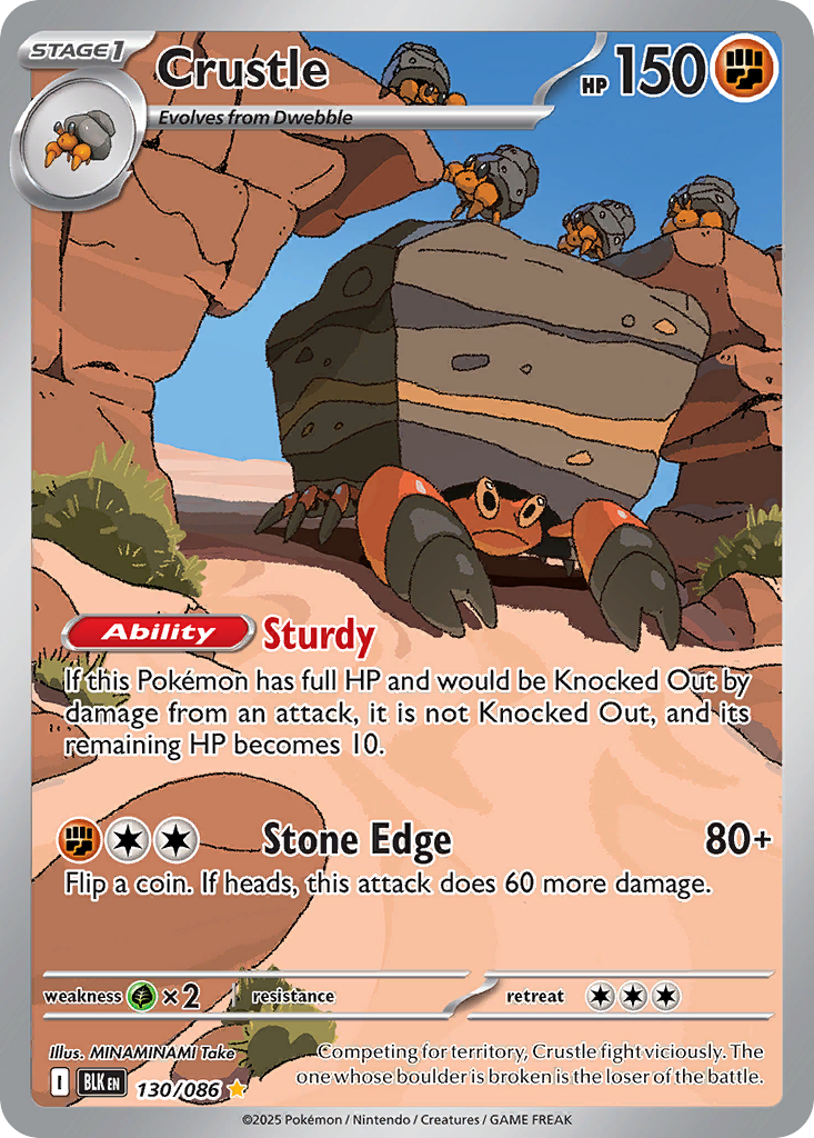 Crustle - 130/086 - SV: Black Bolt (BLK)
