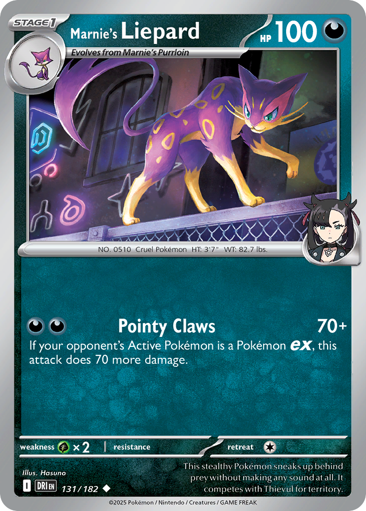 Marnie's Liepard - 131/182 - Destined Rivals (Reverse Holo)
