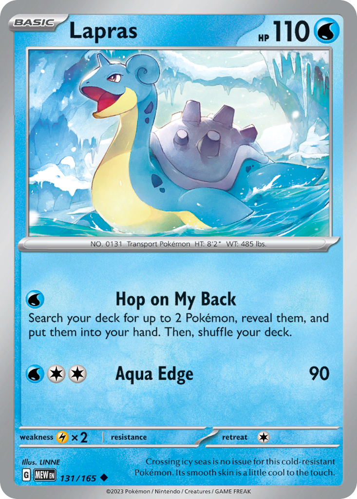 Lapras - 131/165 -SV: Scarlet & Violet 151 (MEW)