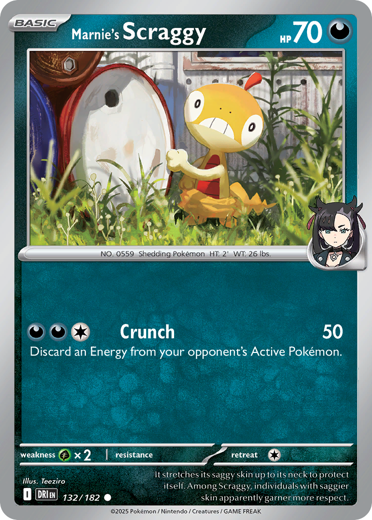 Marnie's Scraggy - 132/182 - Destined Rivals (Reverse Holo)