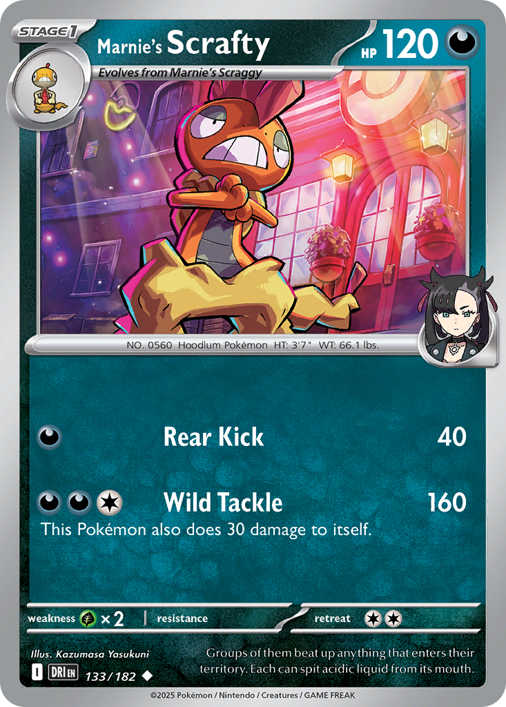 Marnie's Scrafty - 133/182 - Destined Rivals (Reverse Holo)