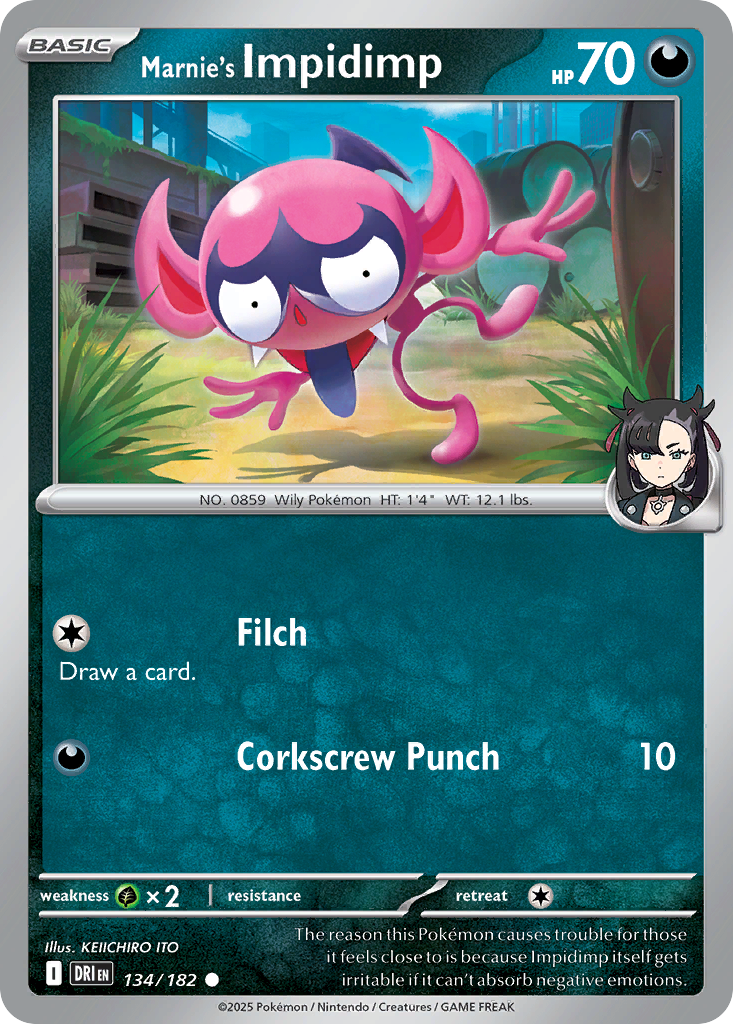 Marnie's Impidimp - 134/182 - Destined Rivals (Reverse Holo)