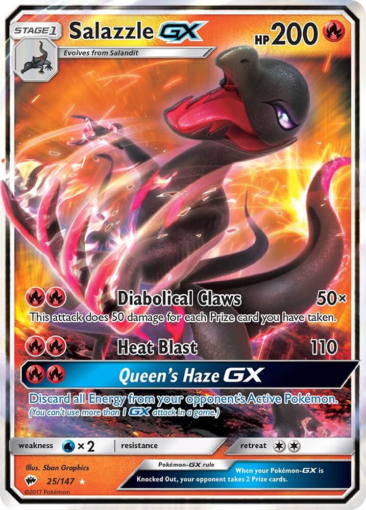 Salazzle GX - 25/147 - SM - Burning Shadows