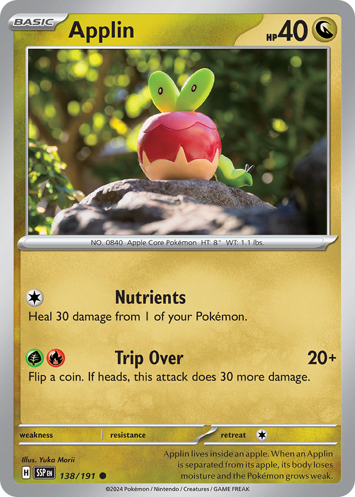 Applin- 138/191 - Surging Sparks (Reverse Holo)