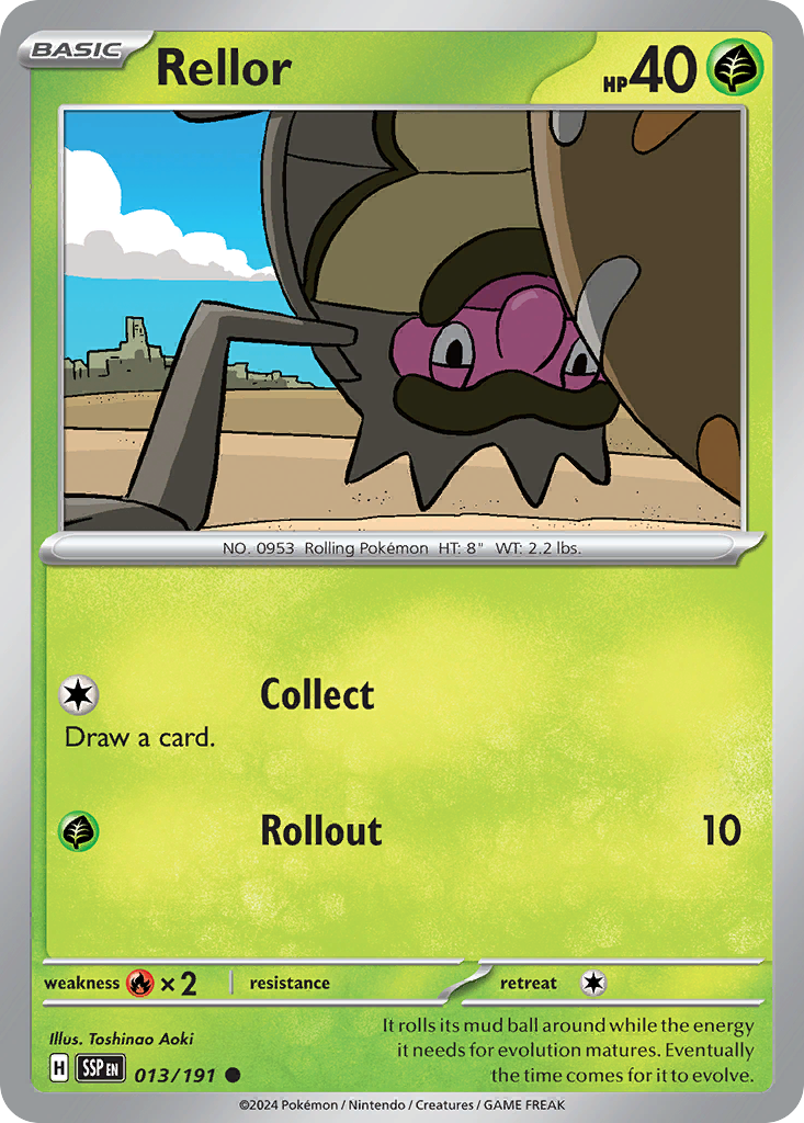 Rellor- 013/191 - Surging Sparks (Reverse Holo)