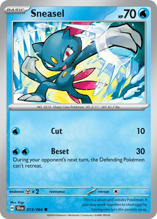 Sneasel - 013/064 - Shrouded Fable