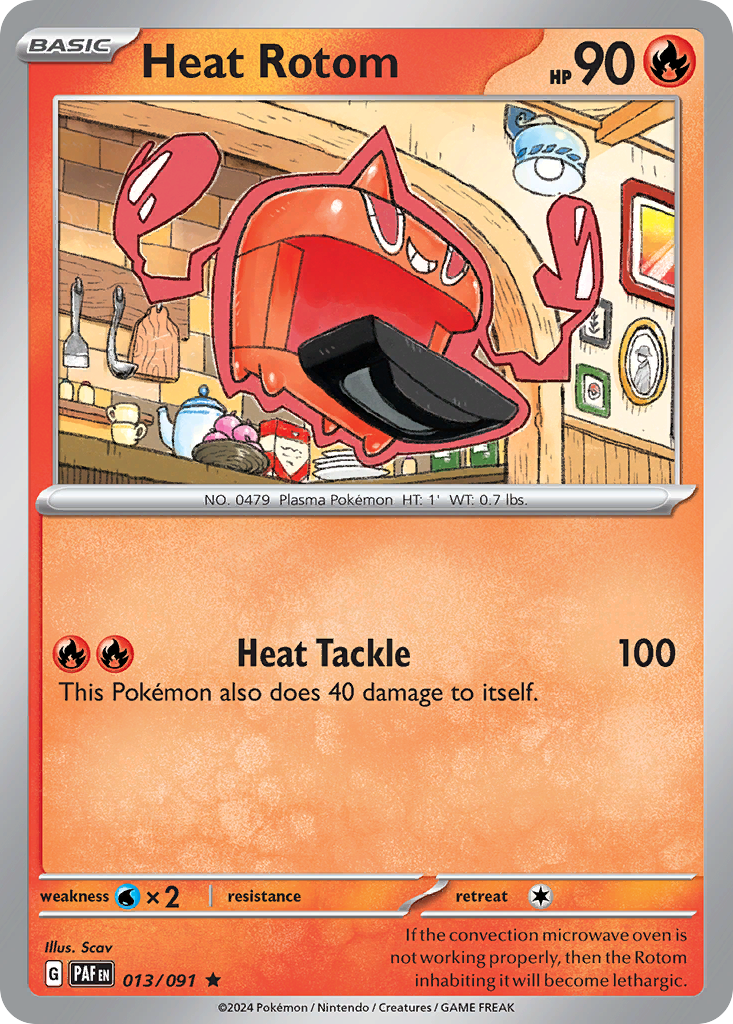 Heat Rotom - 013/091 - Paldean Fates (Reverse Holo)