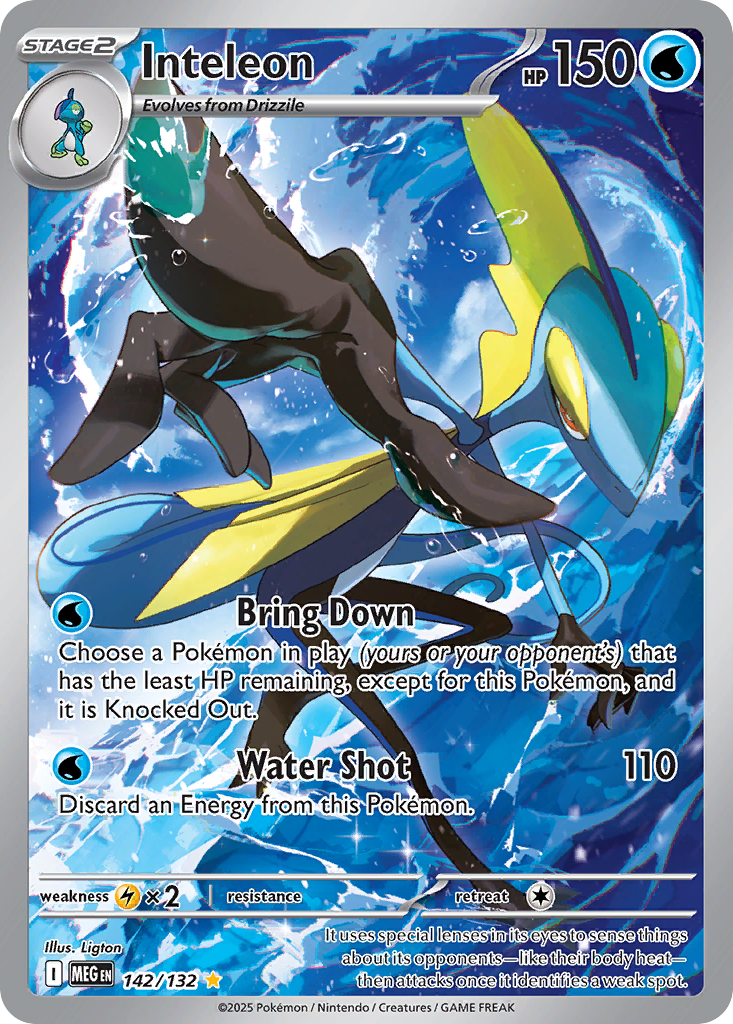 Inteleon - 142/132 - Mega Evolution (MEG)