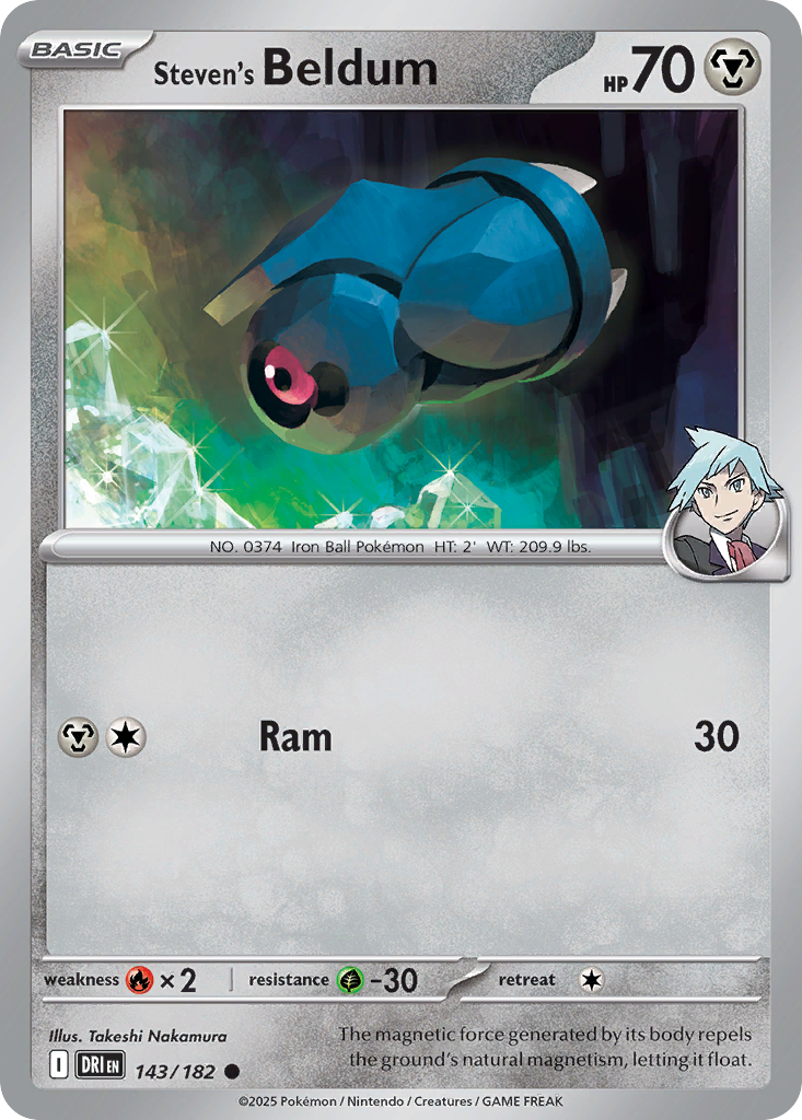 Steven's Beldum - 143/182 - Destined Rivals (Reverse Holo)
