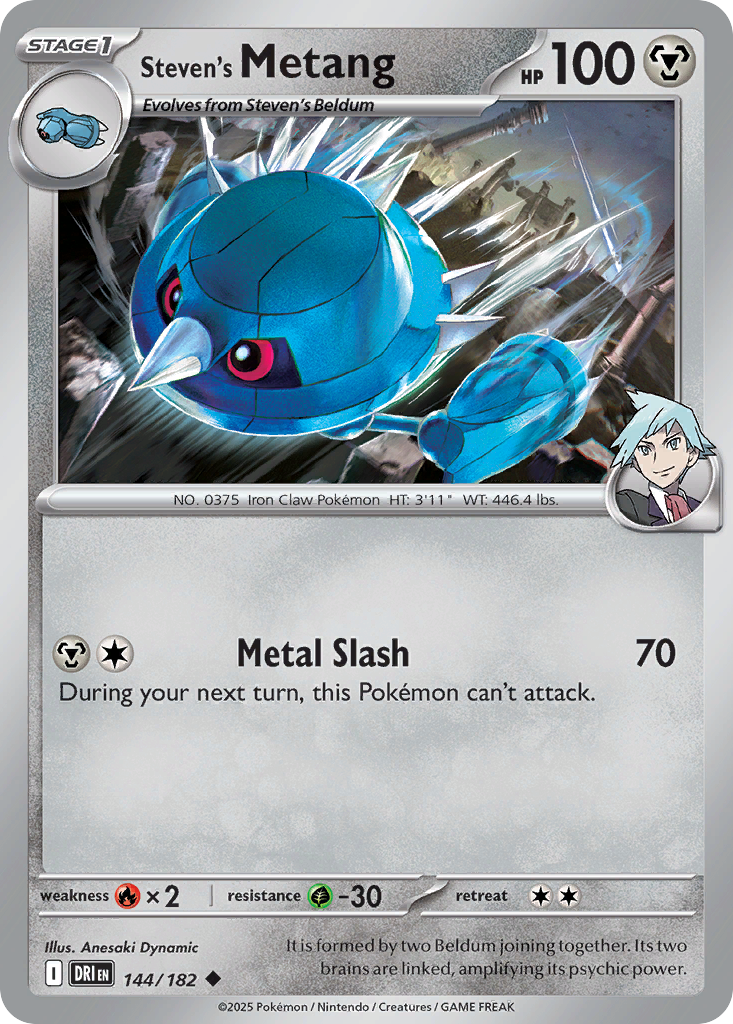 Steven's Metang - 144/182 - Destined Rivals (Reverse Holo)