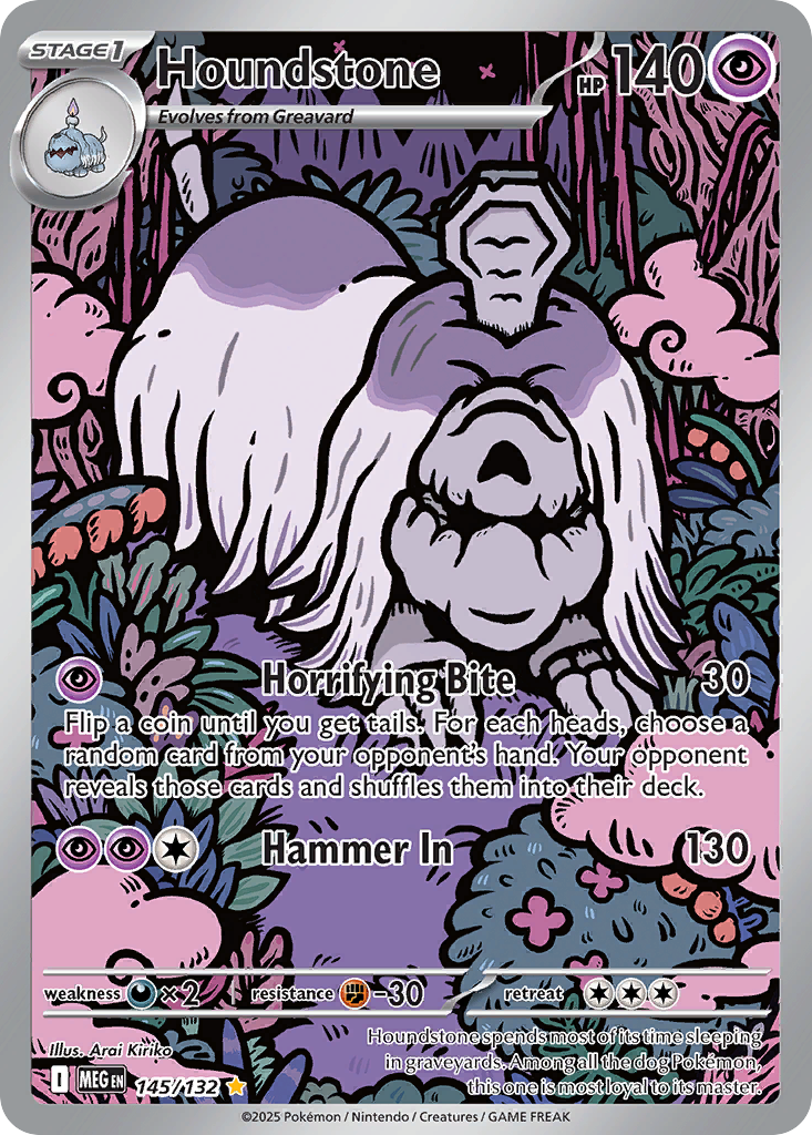 Houndstone - 145/132 - Mega Evolution (MEG)