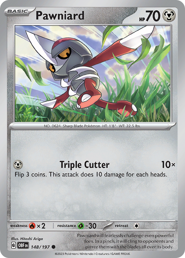 Pawniard - 148/197 - Obsidian Flames (Reverse Holo)