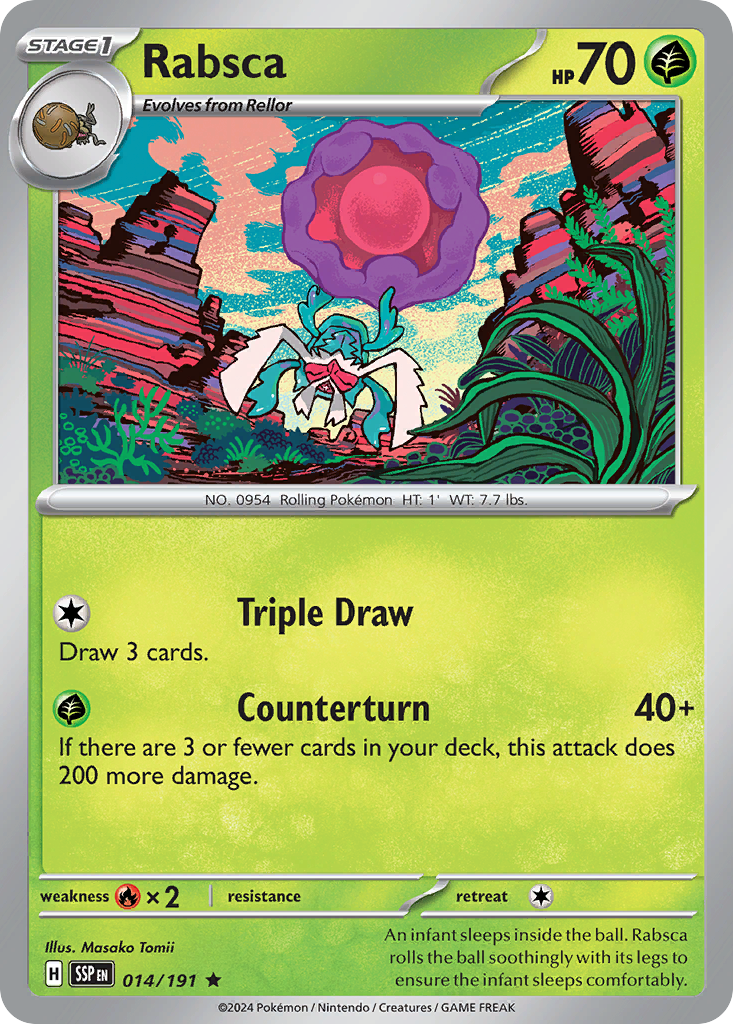 Rabsca- 014/191 - Surging Sparks (Reverse Holo)