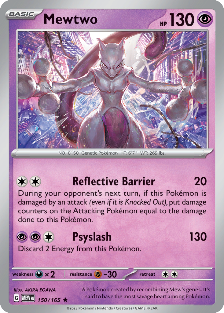 Mewtwo - 150/165 -SV: Scarlet & Violet 151 (MEW) (Holo)