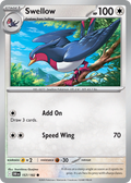 Swellow - 157/182 - Destined Rivals (Reverse Holo)