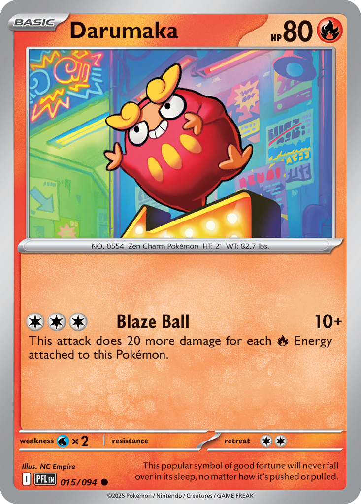 Darumaka- 015/094 - Phantasmal Flames (Reverse Holo)